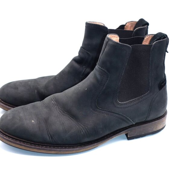 Rodd & Gunn Black Leather Chelsea Boots Men’s 9 | Rugged Dark Academia - Picture 1 of 7